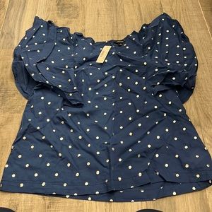 NWT J. Crew Small Flutter sleeve shirt